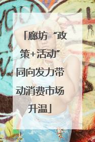 廊坊“政策+活动”同向发力带动消费市场升温