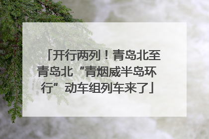 开行两列！青岛北至青岛北“青烟威半岛环行”动车组列车来了