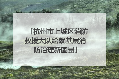 杭州市上城区消防救援大队绘就基层消防治理新图景