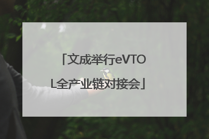 文成举行eVTOL全产业链对接会