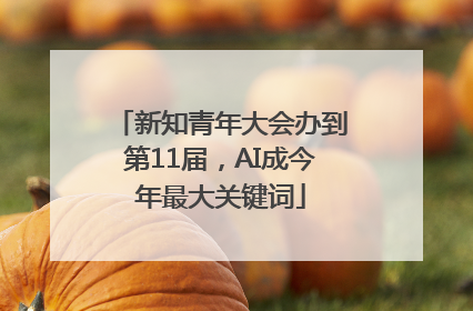 新知青年大会办到第11届，AI成今年最大关键词