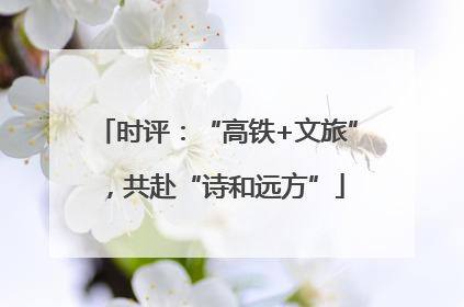 时评：“高铁+文旅”，共赴“诗和远方”