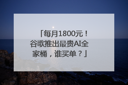 每月1800元！谷歌推出最贵AI全家桶，谁买单？
