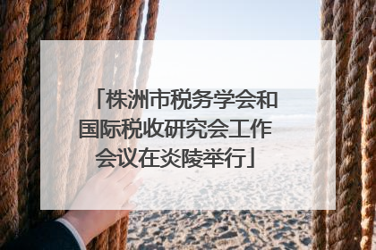 株洲市税务学会和国际税收研究会工作会议在炎陵举行