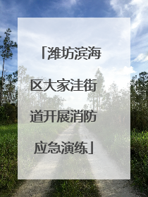 潍坊滨海区大家洼街道开展消防应急演练