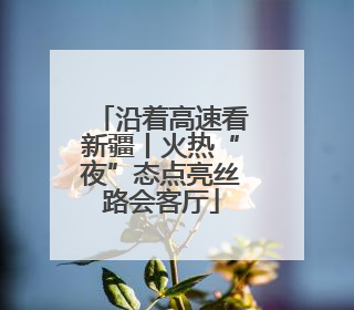沿着高速看新疆丨火热“夜”态点亮丝路会客厅