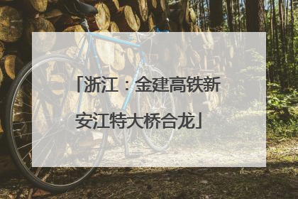 浙江：金建高铁新安江特大桥合龙