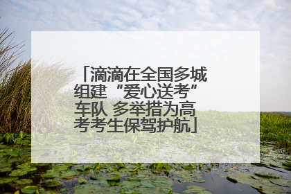 滴滴在全国多城组建“爱心送考”车队 多举措为高考考生保驾护航