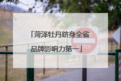 菏泽牡丹跻身全省品牌影响力第一