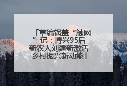 草编锅盖“触网”记：博兴95后新农人刘建新激活乡村振兴新动能