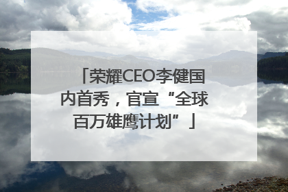 荣耀CEO李健国内首秀，官宣“全球百万雄鹰计划”