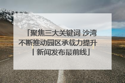 聚焦三大关键词 沙湾不断推动园区承载力提升丨新闻发布最前线