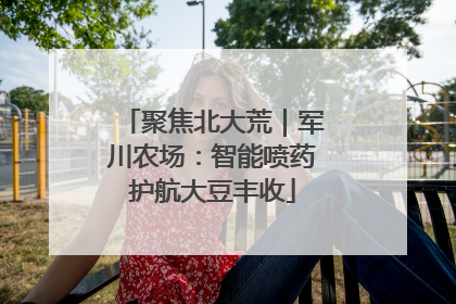 聚焦北大荒｜军川农场：智能喷药护航大豆丰收