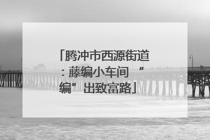 腾冲市西源街道：藤编小车间 “编”出致富路