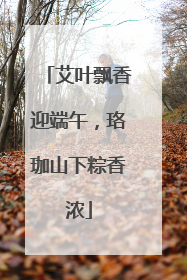 艾叶飘香迎端午，珞珈山下粽香浓