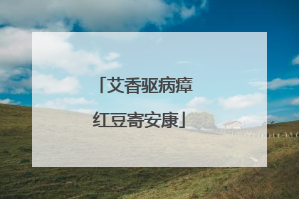 艾香驱病瘴 红豆寄安康