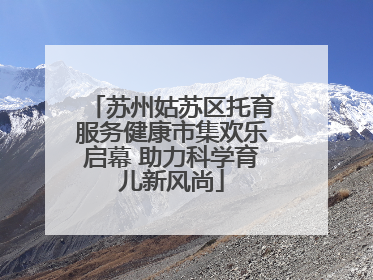 苏州姑苏区托育服务健康市集欢乐启幕 助力科学育儿新风尚