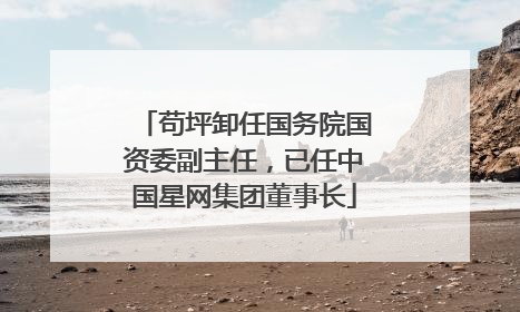 苟坪卸任国务院国资委副主任，已任中国星网集团董事长