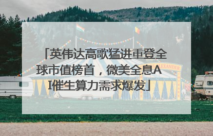 英伟达高歌猛进重登全球市值榜首，微美全息AI催生算力需求爆发