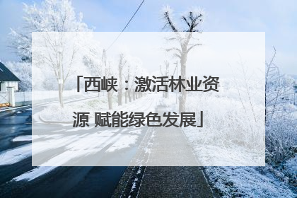 西峡：激活林业资源 赋能绿色发展