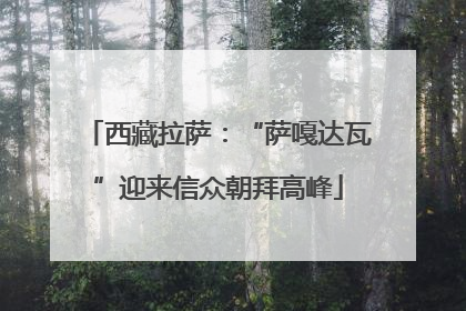 西藏拉萨：“萨嘎达瓦”迎来信众朝拜高峰