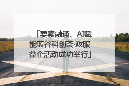 要素融通、AI赋能蓝谷科创荟·政服益企活动成功举行