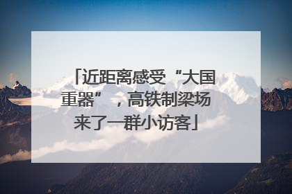 近距离感受“大国重器”，高铁制梁场来了一群小访客