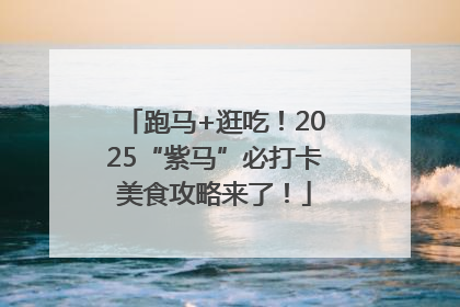 跑马+逛吃！2025“紫马”必打卡美食攻略来了！