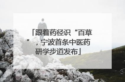 跟着药径识“百草”，宁波首条中医药研学步道发布