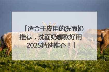 适合干皮用的洗面奶推荐，洗面奶哪款好用2025精选推介！
