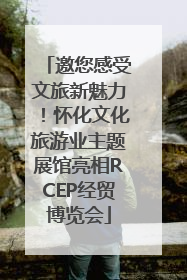 邀您感受文旅新魅力！怀化文化旅游业主题展馆亮相RCEP经贸博览会