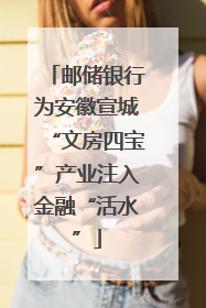 邮储银行为安徽宣城“文房四宝”产业注入金融“活水”