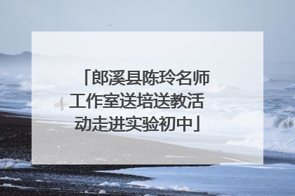 郎溪县陈玲名师工作室送培送教活动走进实验初中