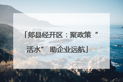 郏县经开区：聚政策“活水” 助企业远航