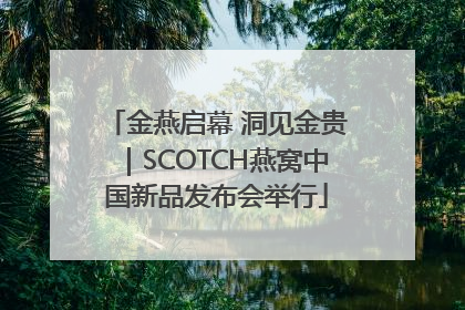金燕启幕 洞见金贵｜SCOTCH燕窝中国新品发布会举行