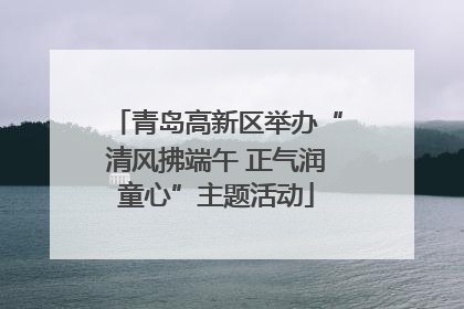 青岛高新区举办“清风拂端午 正气润童心”主题活动
