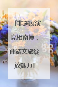 非遗展演亮相南博，曲靖文旅绽放魅力