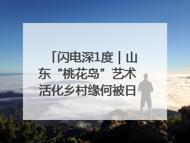 闪电深1度｜山东“桃花岛”艺术活化乡村缘何被日本友人推介？