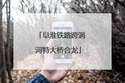阜淮铁路跨涡河特大桥合龙
