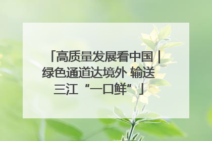 高质量发展看中国｜绿色通道达境外 输送三江“一口鲜”