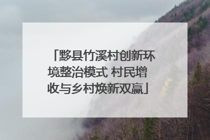 黟县竹溪村创新环境整治模式 村民增收与乡村焕新双赢