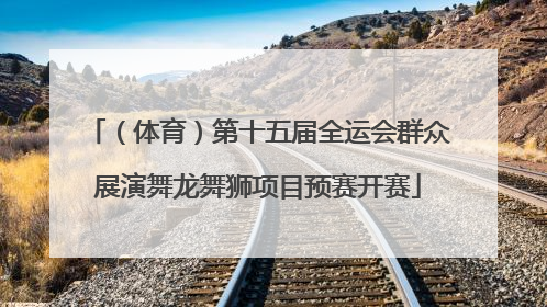 （体育）第十五届全运会群众展演舞龙舞狮项目预赛开赛