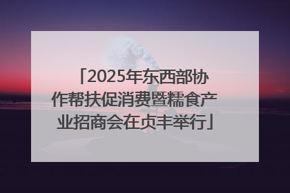 2025年东西部协作帮扶促消费暨糯食产业招商会在贞丰举行