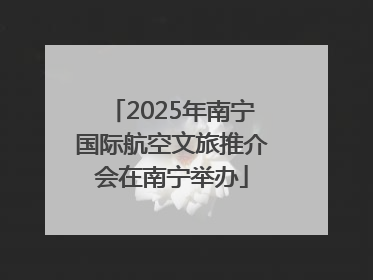 2025年南宁国际航空文旅推介会在南宁举办