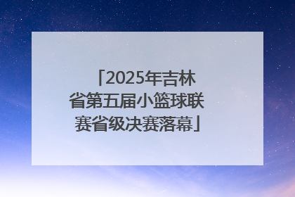 2025年吉林省第五届小篮球联赛省级决赛落幕