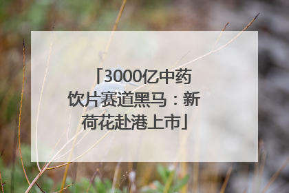 3000亿中药饮片赛道黑马：新荷花赴港上市
