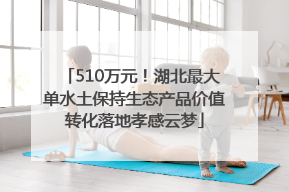 510万元！湖北最大单水土保持生态产品价值转化落地孝感云梦