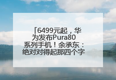 6499元起，华为发布Pura80系列手机！余承东：绝对对得起那四个字！华为近十年研发投入12490亿元