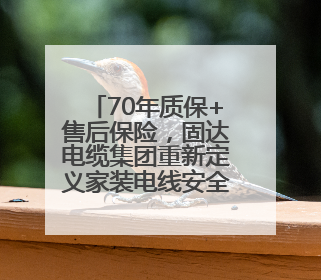 70年质保+售后保险，固达电缆集团重新定义家装电线安全标准