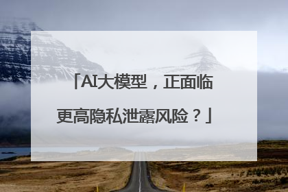 AI大模型，正面临更高隐私泄露风险？